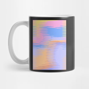 Colourful waves | abstract | glitch Mug
